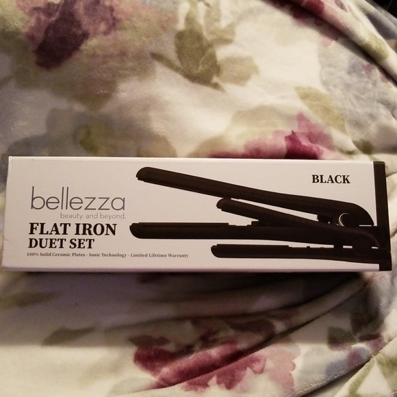 bellezza flat iron duet set